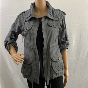 Last kiss. Lightweight military jacket for woman